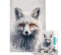 Puzzle per adulti da 1000 pezzi Maestoso Sguardo della Volpe Impegnativo da completare Difficile Gioco manuale Adatto a persone dai 14 anni in su (50x75cm)