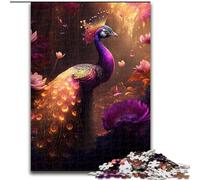 Puzzle per adulti da 1000 pezzi, magnifici puzzle a forma di pavone, 1000 pezzi per adulti e adolescenti, giochi di ruolo impegnativi (dimensioni 50x75cm)