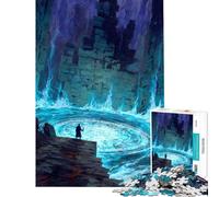 Puzzle per adulti da 1000 pezzi: Mago al portale magico Puzzle per ragazzi giochi rilassanti divertenti e spiritosi ideali come regalo di compleanno o per occasioni speciali (dimensioni 50x75cm)