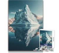 Puzzle per adulti da 1000 pezzi, Majestic Iceberg, pacifico, rilassante, ideale per il tempo libero, taglio preciso, giocattolo artigianale, dimensioni 38x26cm