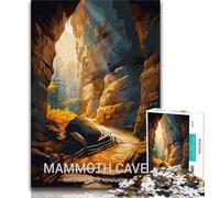 Puzzle per adulti da 1000 pezzi, Mammoth Cave National Park, aiuta il cervello ad allenarsi, giocattoli avvincenti per coltivare la pazienza, collezione di artisti, belle arti (75x50cm)