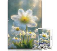 Puzzle per adulti da 1000 pezzi "Margherite bianche in un campo", gioco intellettuale, sfida difficile, idee regalo, dimensioni 50x75cm