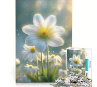 Puzzle per adulti da 1000 pezzi: Margherite bianche in un campo gioco rompicapo difficile ideale come regalo per tutta la famiglia 38x52cm
