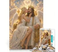 Puzzle per adulti da 1000 pezzi: Maria Maddalena e Gesù gioco pratico rilassante e stimolante per la mente regalo di compleanno regalo di viaggio 38x26cm