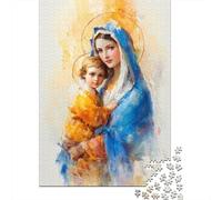 Puzzle Per Adulti Da 1000 Pezzi Mary And Jesus Painting Puzzle Giochi Rilassanti Difficile Impegnativo Da Completare 70x50cm/1000pcs