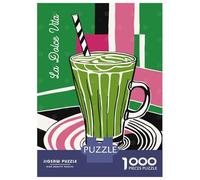 Puzzle Per Adulti Da 1000 Pezzi Matcha Latte Drink Puzzle Per Adulti Giochi Rilassanti Regali Per Donne È Ideale Come Regalo 38x26cm/1000pcs