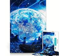 Puzzle per adulti da 1000 pezzi,Meraviglia Celeste,Pezzi Puliti e Rifiniti,Gioco di Abilità Mentali,Gioco per Tempo Libero,Opera d'Arte Natalizia (38x52cm)