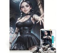 Puzzle per adulti da 1000 pezzi mercoledì versione yborg giochi divertenti decompressione intellettuale lista dei desideri con Babbo Natale 50x75cm