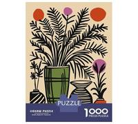 Puzzle Per Adulti Da 1000 Pezzi Mid-Century Modern Floral Still Life Puzzle Gioco Rompicapo Per Divertimento in Famiglia Interazione Genitore-figlio 38x26cm/1000pcs