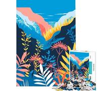 Puzzle per adulti da 1000 pezzi minimalista con soggetto natura e piante Gioco rilassante che stimola l'intelligenza e crea dipendenza Regalo di compleanno ideale per il divertimento in famiglia