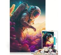 Puzzle per adulti da 1000 pezzi "Missione nello spazio" gioco impossibile migliora la memoria con pezzi a incastro di forma casuale 50x75cm