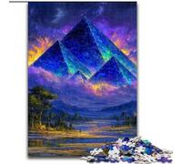 Puzzle per adulti da 1000 pezzi, misteriose piramidi egizie, per bambini dai 14 anni in su, ideale come regalo per tutta la famiglia e gli amici (dimensioni 26x38cm)