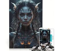 Puzzle per adulti da 1000 pezzi, Mistero Oscuro, Donna Malvagia, Gioco per famiglie, Antistress, Compleanno e Natale 50x75cm