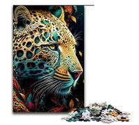 Puzzle per adulti da 1000 pezzi modello giaguaro assemblaggio aiuta il cervello a esercitare i giocattoli avvincenti per coltivare la pazienza 75x50cm