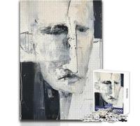 Puzzle per adulti da 1000 pezzi, moderno, astratto, divertente, tranquillo, per il tempo libero, di alta qualità, con bordi precisi, giocattolo artigianale, dimensioni 38x26cm