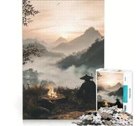 Puzzle per adulti da 1000 pezzi Monaco accanto al fuoco gioco rilassante migliora la memoria compleanno e Natale 38x26cm
