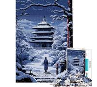 Puzzle per adulti da 1000 pezzi monastero giapponese pixel art sfida per l'intelligenza giocattolo avvincente gioco pratico difficile regalo di compleanno (dimensioni 50x75cm)