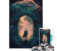 Puzzle per adulti da 1000 pezzi mondi mistici divertimento fantasy attività da fare a casa gioco di assemblaggio per ragazzi dai 14 anni in su (38x26cm)