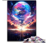 Puzzle per adulti da 1000 pezzi, mondo magico, in legno, un regalo perfetto per il divertimento in famiglia, 50x75cm, gioco interattivo per famiglie
