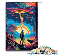 Puzzle per adulti da 1000 pezzi mondo surreale giocattolo artistico con intelligenza artificiale gioco intellettuale ideale come regalo per tutta la famiglia 75x50 cm.
