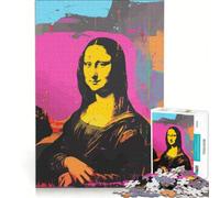 Puzzle per adulti da 1000 pezzi Monna Lisa di Andy Warhol gioco educativo decorazione perfetta ogni pezzo è unico 38x26cm