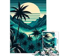 Puzzle per adulti da 1000 pezzi Montagna Blu Foresta Pluviale Gioco Impossibile Giocattolo Educativo Regalo di Babbo Natale Segreto per Divertimento in Famiglia (Dimensioni 38x26cm)