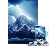 Puzzle per adulti da 1000 pezzi Montagna Pioggia e Tuoni Difficile e Sfida Gioco Divertente per ragazzi dai 14 anni in su (38x26cm)