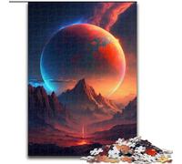 Puzzle per adulti da 1000 pezzi, montagne colorate dei pianeti, in legno, regalo divertente e attività per la casa, 50x75cm, festa di compleanno per uomini e donne