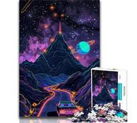Puzzle per adulti da 1000 pezzi montagne cosmiche strada per adolescenti Relax Games ideale come regalo per tutta la famiglia 75x50cm