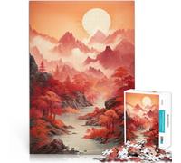 Puzzle per adulti da 1000 pezzi Montagne in autunno Fatto di cartone da 14 anni in su Giocattoli per la decorazione della casa Regalo divertente misurare:38x52cm