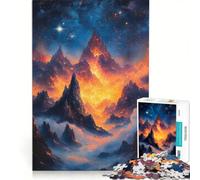 Puzzle per adulti da 1000 pezzi Montagne Magiche Nebbiose Gioco Impossibile Migliora la Memoria con pezzi a incastro di forma casuale 50x75cm