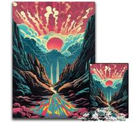 Puzzle per adulti da 1000 pezzi, montagne meravigliose e sognanti, ideali per adolescenti e collezionisti, regalo da viaggio, attività per famiglie, 50x75CM/19,68x29,52 pollici.
