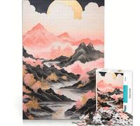 Puzzle per adulti da 1000 pezzi Montagne Rosa Giocattolo educativo Ideale per passare il tempo durante le vacanze Regalo di compleanno Regalo 50x75cm