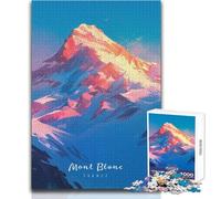 Puzzle per adulti da 1000 pezzi, Monte Bianco, giochi rilassanti, vacanze a casa, regali di Babbo Natale segreto, dimensioni 38x52cm