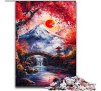 Puzzle per adulti da 1000 pezzi, Monte Fuji, Giappone, allena la tua mente e le tue mani, regali di compleanno unici per bambini dai 14 anni in su (dimensioni 50x75cm)