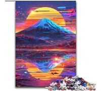 Puzzle per adulti da 1000 pezzi Monte Fuji, Giappone Puzzle per adulti 50X75CM Ideale per gli innamorati, perfetto regalo di Natale, Capodanno, San Valentino