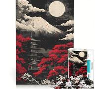 Puzzle per adulti da 1000 pezzi, Monte Fuji nero di notte Un gioco pratico, divertente e spiritoso, perfetto anche come decorazione da scrivania 50x75cm