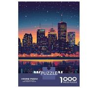 Puzzle Per Adulti Da 1000 Pezzi Montreal Canada Skyline at Night Puzzle Per Adulti Giocattolo Decorazione Da Parete Regali Per Donne Regali Unici Di Compleanno E Natale 70x50cm/1000pcs