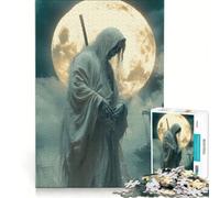 Puzzle per adulti da 1000 pezzi "Morte con Katana", decorazione da parete, impegnativo da completare, ideale come regalo per tutta la famiglia 38x52cm
