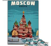 Puzzle per adulti da 1000 pezzi, Mosca, Russia, adatto a persone dai 14 anni in su Difficile da completare ma divertente e spiritoso Ottimo regalo Dimensioni: 26x38cm