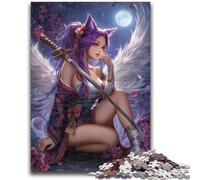 Puzzle per adulti da 1000 pezzi, motivo: Anime Fox Girl, antistress, sfida difficile, ideale come regalo per tutta la famiglia, 50x75cm