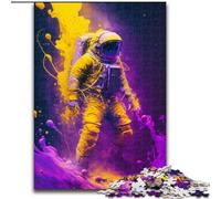 Puzzle per adulti da 1000 pezzi, motivo: astronauta, in legno, regalo divertente e attività per la casa, 50x75cm, per feste di compleanno per uomini e donne