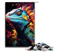 Puzzle per adulti da 1000 pezzi motivo camaleonte da colorare da assemblare aiuta il cervello a esercitare giocattoli avvincenti per coltivare la pazienza 75x50 cm