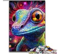 Puzzle per adulti da 1000 pezzi, motivo: camaleonte, per adolescenti e famiglie, perfetto come decorazione fai da te e come sfida per il cervello (dimensioni: 26x38cm)