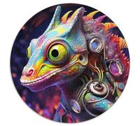 Puzzle per adulti da 1000 pezzi, motivo: camaleonte. Puzzle impegnativi che sviluppano la coordinazione occhio-mano, perfetti come regali di compleanno (67,5x67,5 cm).