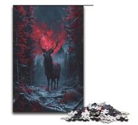 Puzzle per adulti da 1000 pezzi motivo cervo nella foresta regalo di compleanno regali per adolescenti dai 14 anni in su 1000 pezzi (38x26 cm)