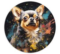 Puzzle per adulti da 1000 pezzi, motivo: Chihuahua, arte colorata, puzzle da 1000 pezzi per adulti, sfida per la mente, regalo, attività educativa per adolescenti (67,5x67,5 cm)