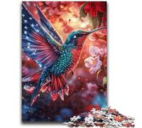 Puzzle per adulti da 1000 pezzi, motivo: colibrì, aiuta il cervello a esercitare i giocattoli che creano dipendenza e coltivano la pazienza, collezione di artisti, belle arti, 26x38cm