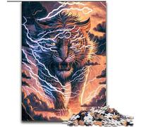 Puzzle per adulti da 1000 pezzi, motivo: Cosmic Fantasy Tiger, realizzato in cartone, regalo perfetto per compleanni, feste e decorazioni per la casa, 1000 pezzi(26x38cm)
