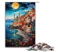 Puzzle per adulti da 1000 pezzi motivo: Costiera Amalfitana modello colorato assemblaggio aiuta il cervello a esercitare giocattoli avvincenti per coltivare la pazienza 1000 pezzi (75x50 cm)